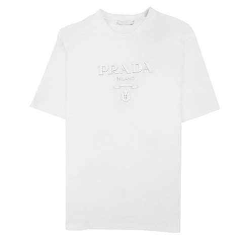 prada milano white t shirt